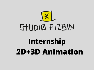 2D+3D Animation Internship at Studio Fizbin - Photoshop, Unity