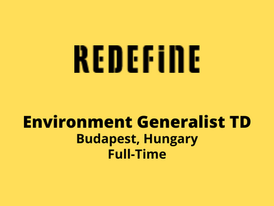 Environment Generalist TD required at Redefine