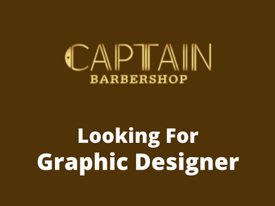 Graphic Designer required at Captain Barbershop