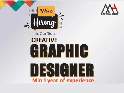 Graphic Designer Required At Media Hire - Photoshop, Illustrator