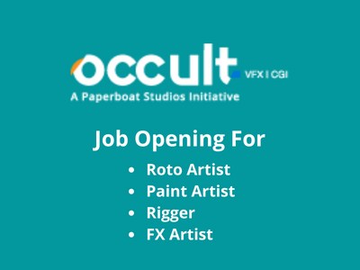 Multiple job openings at Occult Studios