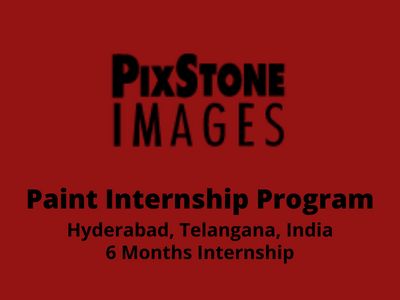 Paint Internship Program at PixStone Images in Hyderabad Studio