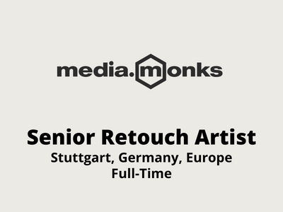 Senior Retouch Artist required at MediaMonks