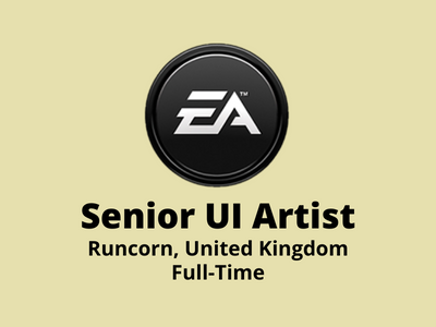 Senior UI Artist required at Electronic Arts Studio