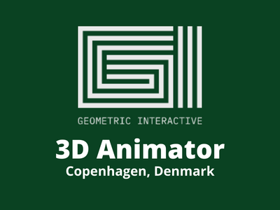 3D Animator required at Geometric Interactive