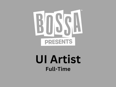 Bossa Games Studios looking for UI Artist