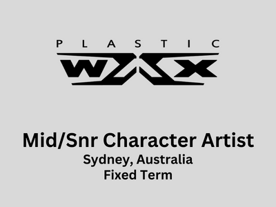 Character Artist required at Plastic Wax Studio