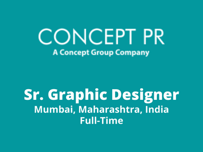 Concept Public Relations India hiring Graphic Designer