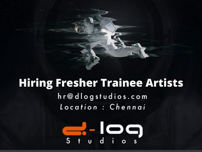 D-LOG studios is hiring fresher trainee artists