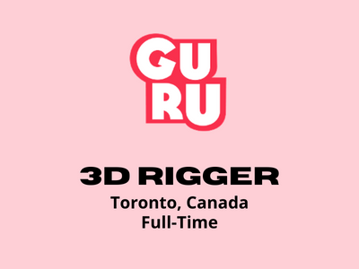 Full-time job for 3D Rigger Artist at Guru Studio