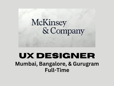 Full-time job opening for UX Designer