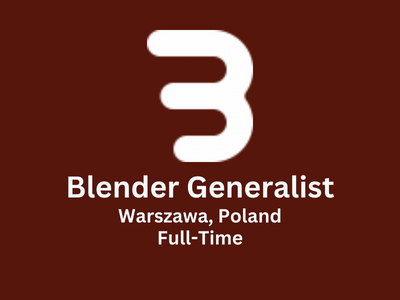 Job opening for Blender Generalist at BadiBadi