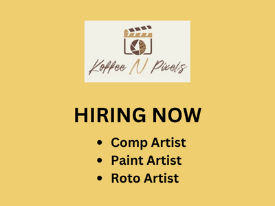 Join VFX team at Koffee N Pixels studio
