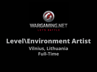 LevelEnvironment Artist required at Wargaming Studio