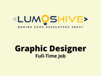 Lumoshive hiring for job opening of Graphic Designer