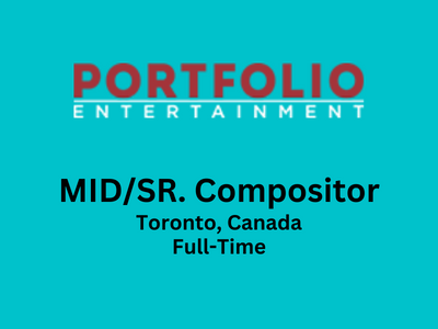 MIDSR. Compositor required at Portfolio Entertainment