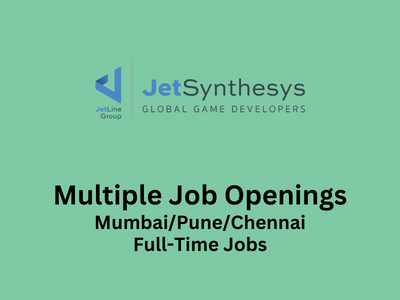 Multiple job openings at JetSynthesys Pvt. Ltd.