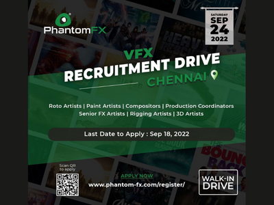 PhantomFX Studio VFX Recruitment Drive