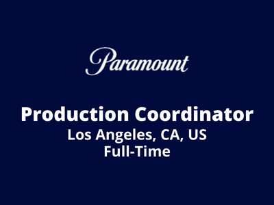 Production Coordinator required at Paramount Animation
