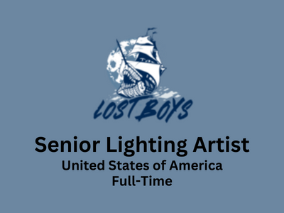 Senior Lighting Artist required at Lost Boys Interactive