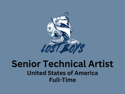 Senior Technical Artist required at Lost Boys Interactive
