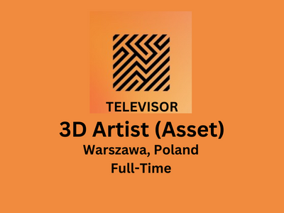 Televisor Studio looking for 3D Artist (Asset)