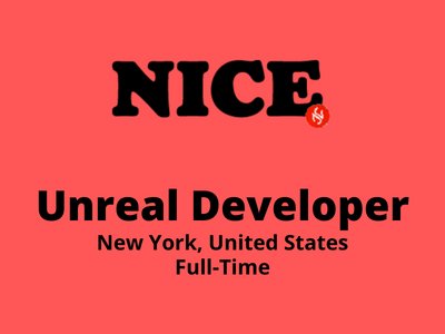 Unreal Developer required at Nice Shoes Studio