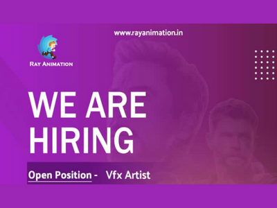 VFX Artist required at Ray Animation studio