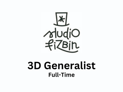 Experienced 3D Generalist required at Studio Fizbin