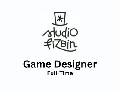 Game Designer required at Studio Fizbin