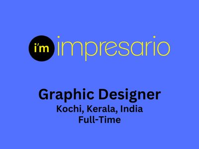 Impresario is looking for Graphic Designer