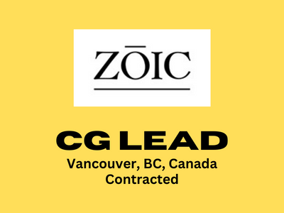 Job opening for CG Lead required Zoic Studios