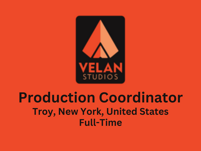 Production Coordinator required at Velan Studios