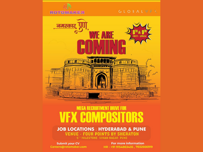 Rotomaker recruitment drive for VFX Compositors