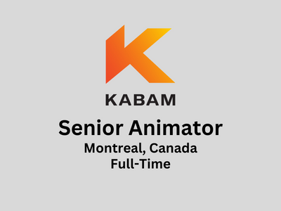 Senior Animator required at Kabam Studio