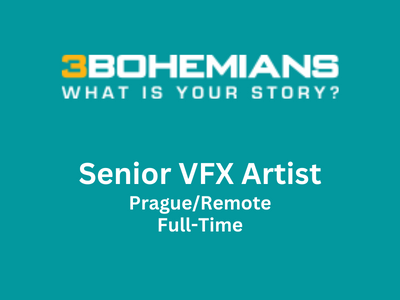 Senior VFX Artist required at 3BOHEMIANS