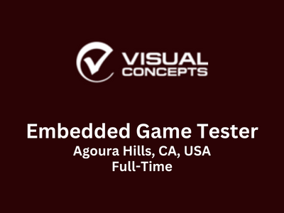Visual Concepts looking for Embedded Game Tester