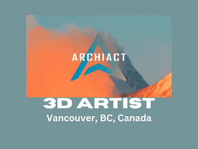 3D Artist required at Archiact Interactive