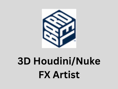 3D HoudiniNuke FX Artist required at Bardel