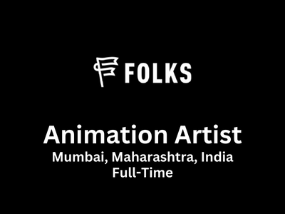 Animation Artist required at Folks VFX