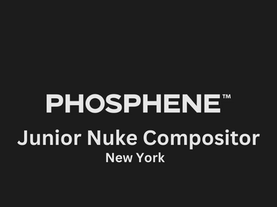Junior Nuke Compositor required at Phosphene 