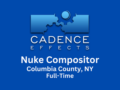 Nuke Compositor required at Cadence Effects