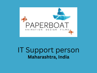 PaperBoat Studios hiring IT Support person