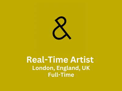 Pilbrow & Partners looking for Real-Time Artist