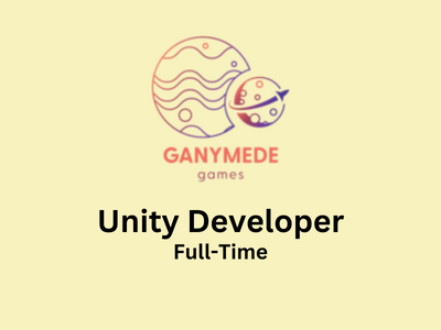 Unity Developer required at Ganymede Games