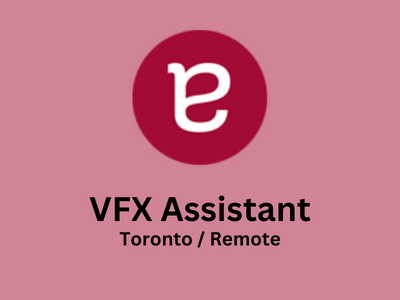 VFX Assistant required at alter ego