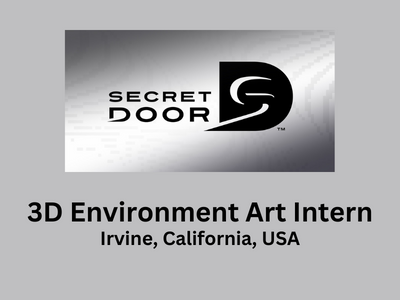 3D Environment Art Intern required at Secret Door