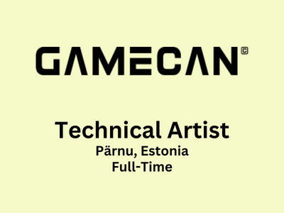 Gamecan is looking for a Technical Artist