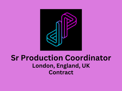 Jellyfish Pictures hiring Senior Production Coordinator