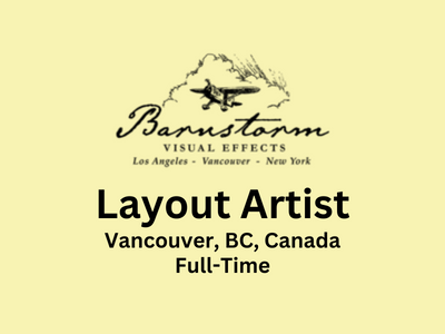Layout Artist required at Barnstorm Studio